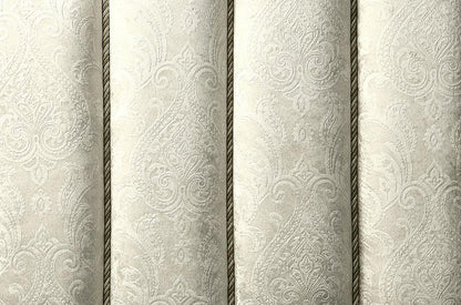 ACME Furniture - Desiderius Eastern King Bed - Beige Fabric, Antique Gold & Hand Paint Brown - BD20001EK veiw 5