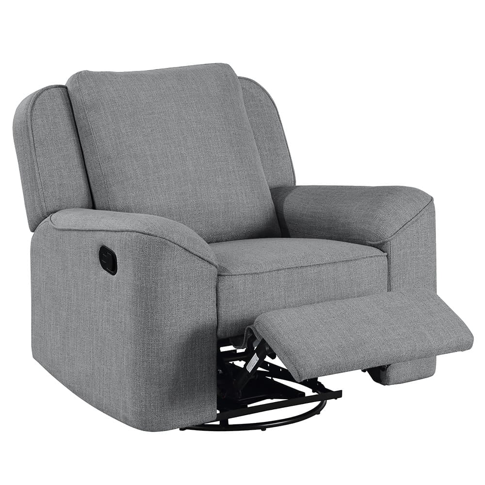 ACME Furniture - Destiny - Glider Recliner w/Swivel - Gray Linen - LV02535 view 3