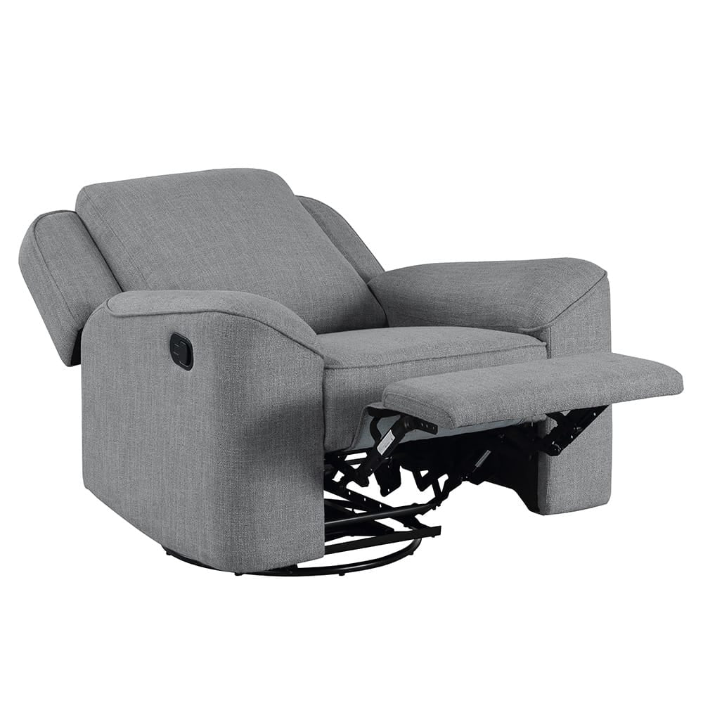 ACME Furniture - Destiny - Glider Recliner w/Swivel - Gray Linen - LV02535 view 4