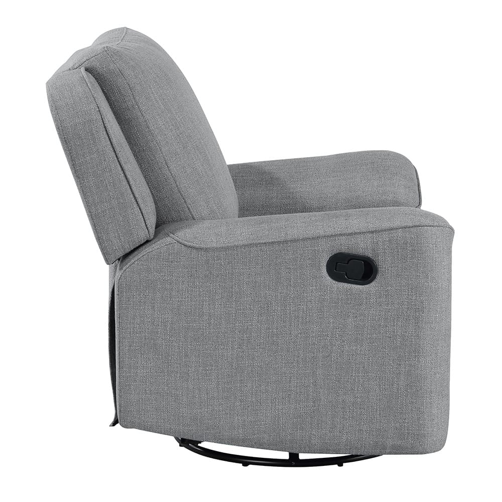 ACME Furniture - Destiny - Glider Recliner w/Swivel - Gray Linen - LV02535 view 5