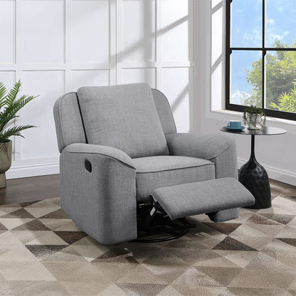 ACME Furniture - Destiny - Glider Recliner w/Swivel - Gray Linen - LV02535 view 7