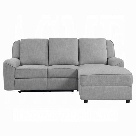 ACME Furniture - Destiny Motion Sectional Sofa - Gray Linen - LV02567 veiw 1