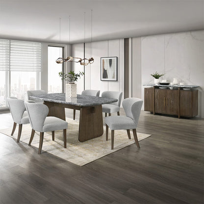 ACME Furniture - Dillon - Server w/Marble Top - Natural Marble Top & Walnut  - DN04818 view 7