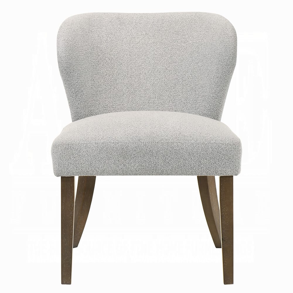 ACME Furniture - Dillon - Side Chair (Set of 2) - Gray Chenille & Walnut  - DN04816 view 2