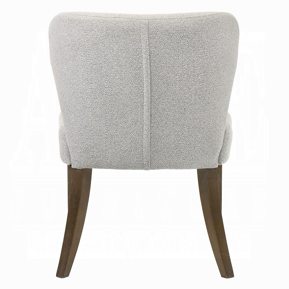 ACME Furniture - Dillon - Side Chair (Set of 2) - Gray Chenille & Walnut  - DN04816 view 4