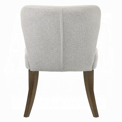 ACME Furniture - Dillon - Side Chair (Set of 2) - Gray Chenille & Walnut  - DN04816 view 4