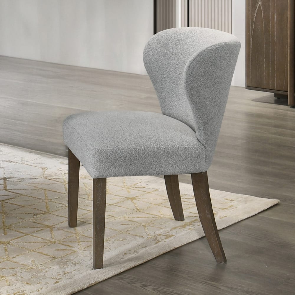 ACME Furniture - Dillon - Side Chair (Set of 2) - Gray Chenille & Walnut  - DN04816 view 5