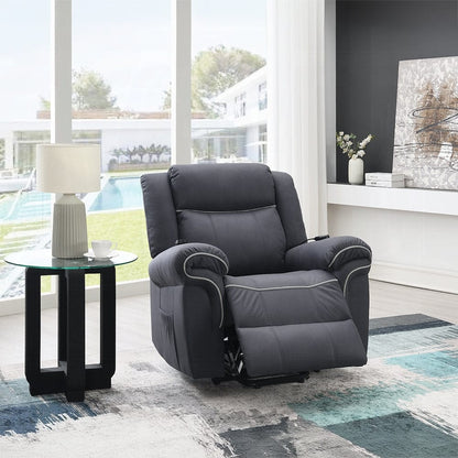ACME Furniture - Domana Power Recliner w/Lift & Heating & Massage - Dark Blue Fabric - LV04274 view 12
