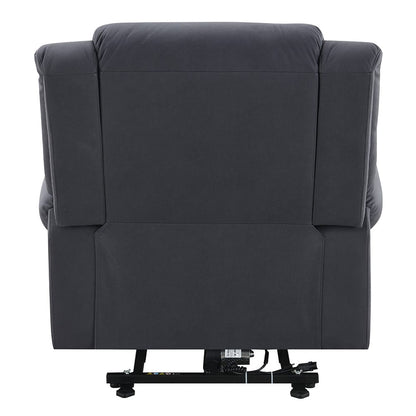 ACME Furniture - Domana - Power Recliner w/Lift & Heating & Massage - Dark Blue Polished Microfiber - LV04274A view 4