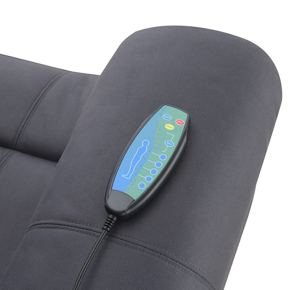 ACME Furniture - Domana - Power Recliner w/Lift & Heating & Massage - Dark Blue Polished Microfiber - LV04274A view 9