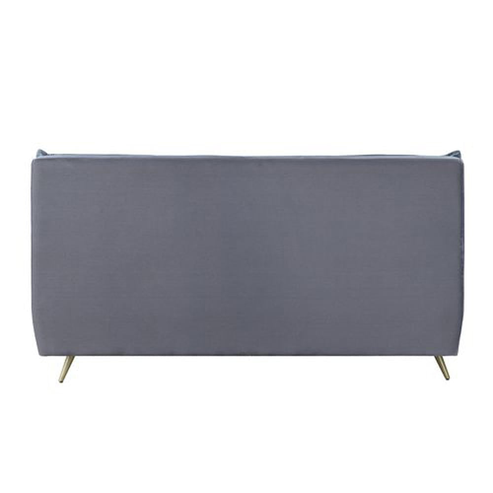 ACME Furniture - Doris - Eastern King Bed - Gray Top Grain Leather - BD00562EK view 3