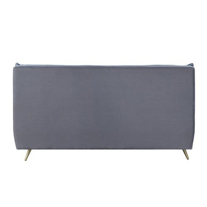 ACME Furniture - Doris - Eastern King Bed - Gray Top Grain Leather - BD00562EK view 3
