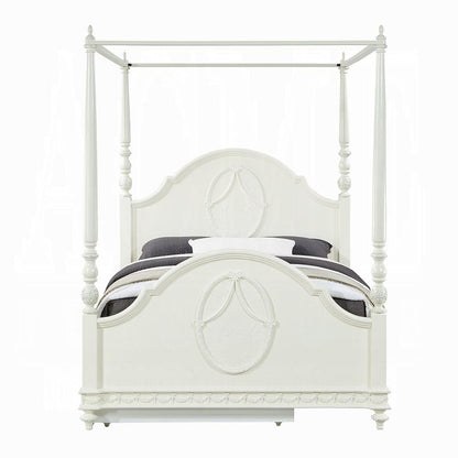 ACME Furniture - Dorothy Full Bed (Wooden Poster) - Ivory Finish - BD02259F veiw 3