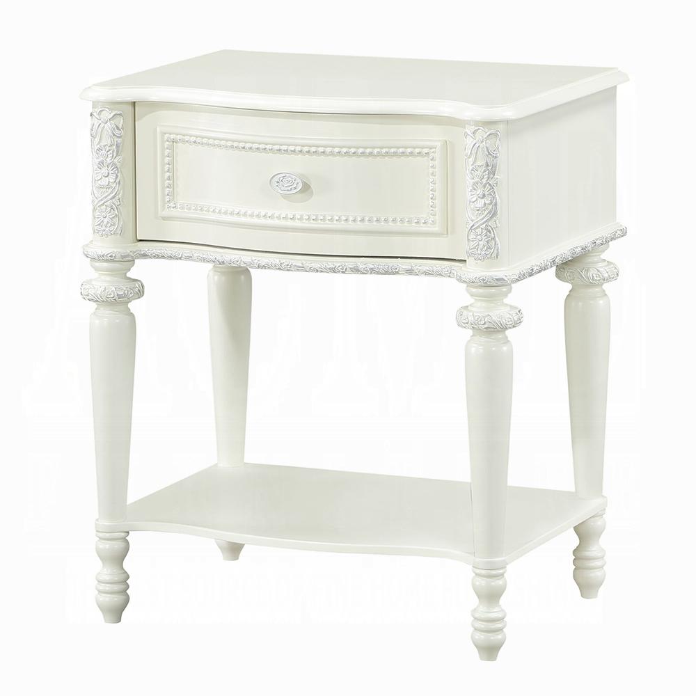ACME Furniture - Dorothy Nightstand w/1 Drawer - Ivory Finish - BD02267 veiw 1