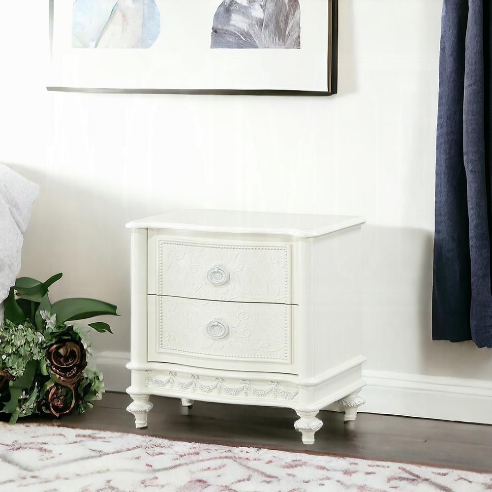 ACME Furniture - Dorothy Nightstand w/2 Drawers - Ivory Finish - BD02266 veiw 6