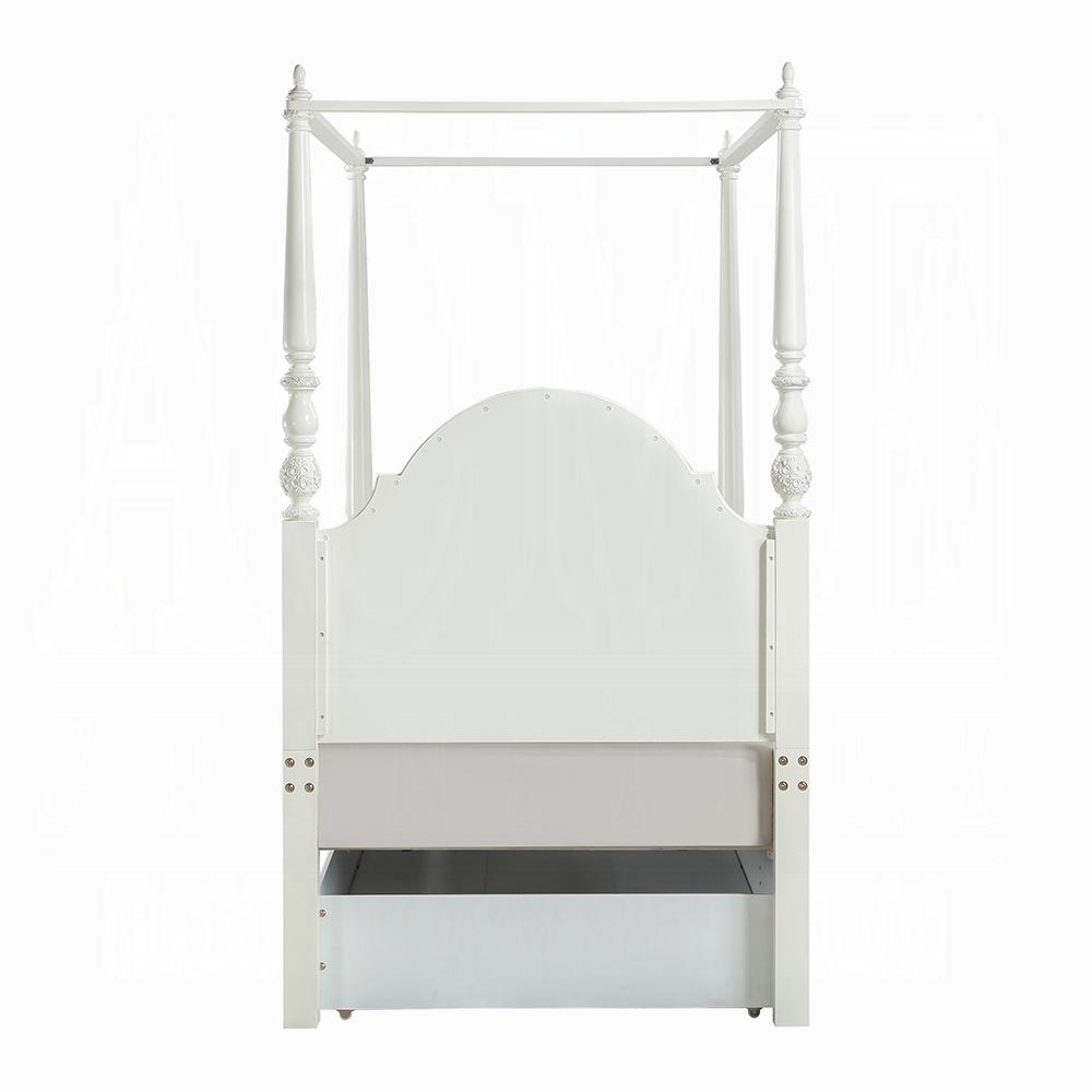 ACME Furniture - Dorothy Twin Bed (Wooden Poster) - Ivory Finish - BD02261T veiw 5