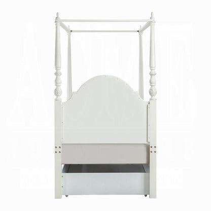 ACME Furniture - Dorothy Twin Bed (Wooden Poster) - Ivory Finish - BD02261T veiw 5
