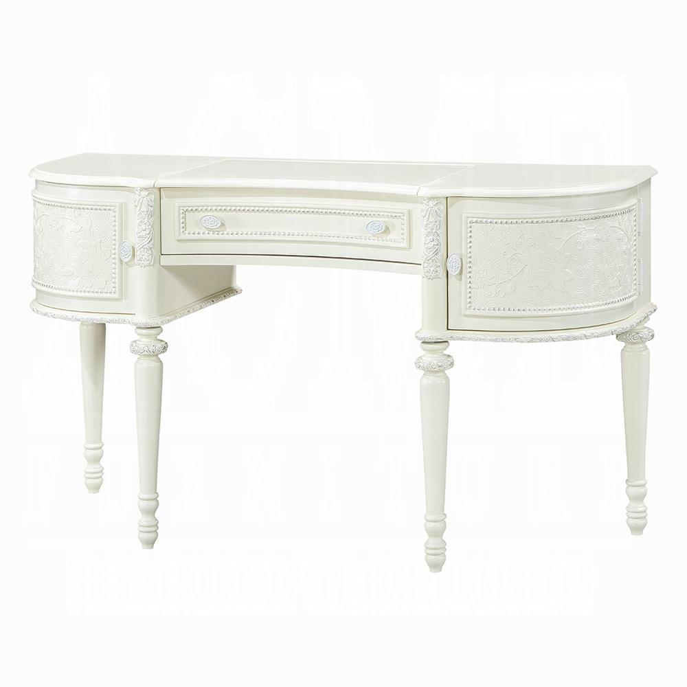 ACME Furniture - Dorothy Vanity Desk w/Mirror - Ivory Finish - BD02271 veiw 1