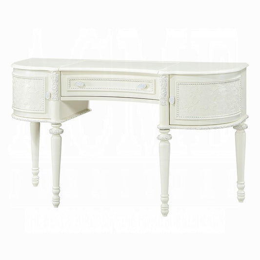 ACME Furniture - Dorothy Vanity Desk w/Mirror - Ivory Finish - BD02271 veiw 1