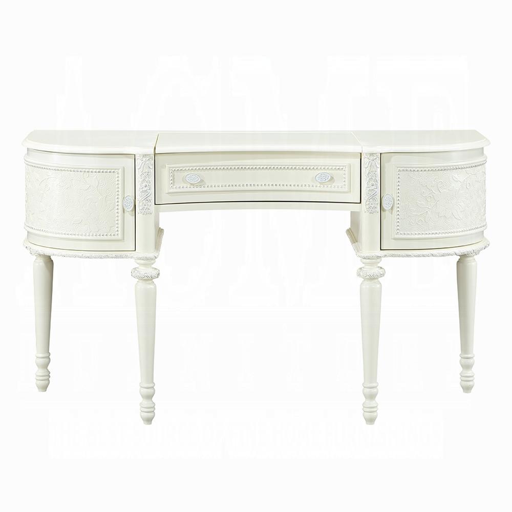 ACME Furniture - Dorothy Vanity Desk w/Mirror - Ivory Finish - BD02271 veiw 2