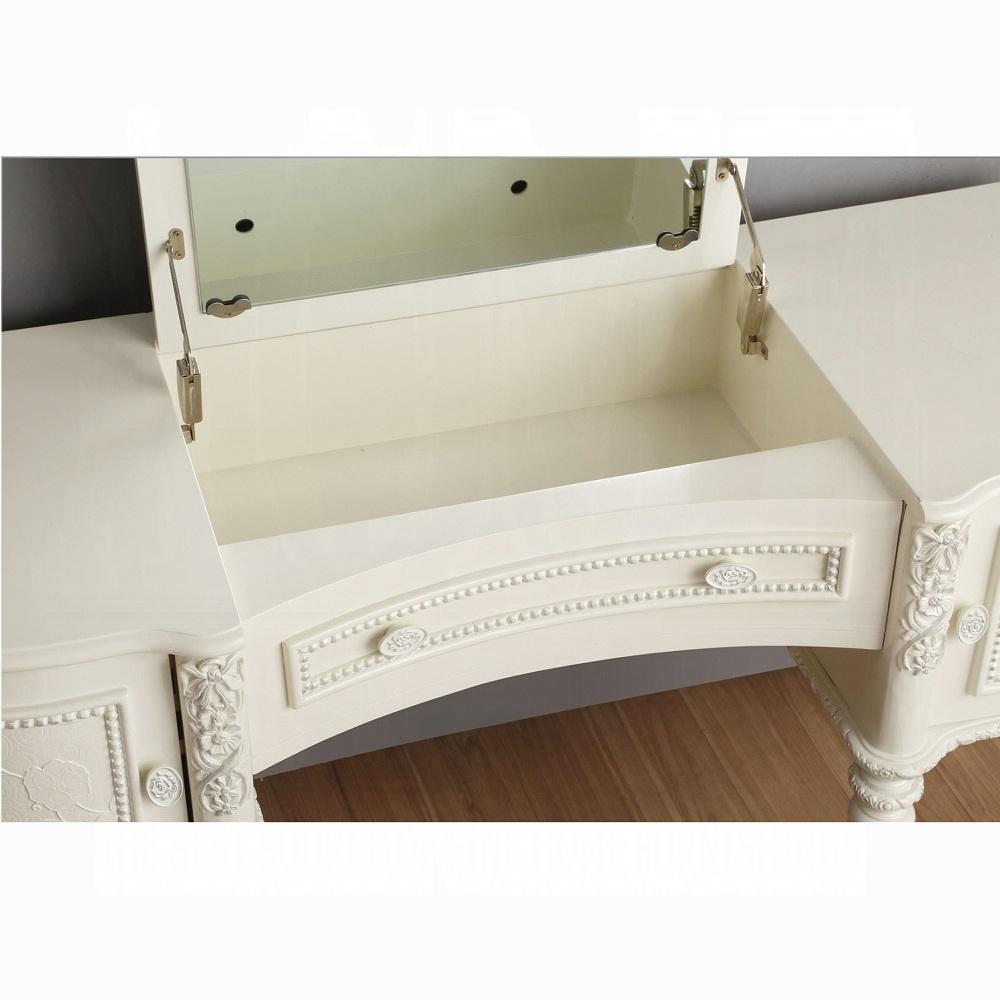 ACME Furniture - Dorothy Vanity Desk w/Mirror - Ivory Finish - BD02271 veiw 4