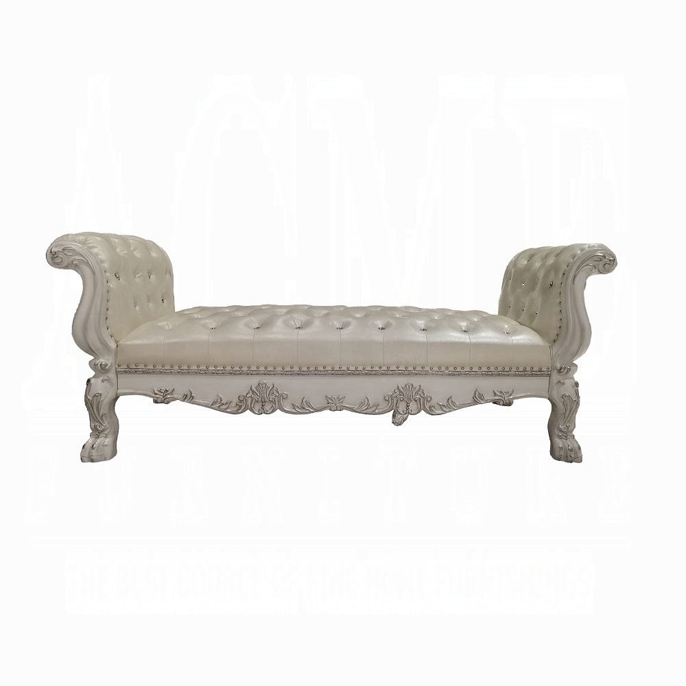 ACME Furniture - Dresden Bench - Bone White - BD01687 view 1
