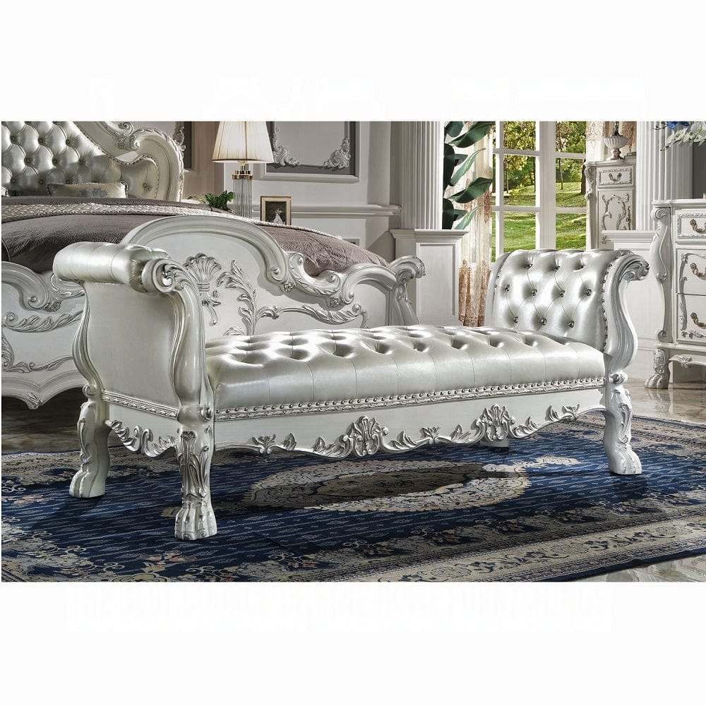 ACME Furniture - Dresden Bench - Bone White - BD01687 view 3