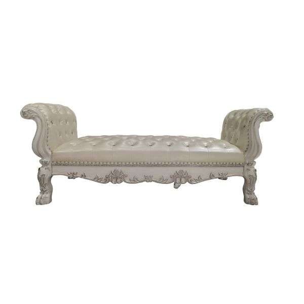ACME Furniture - Dresden Bench - Bone White - BD01687 veiw 1