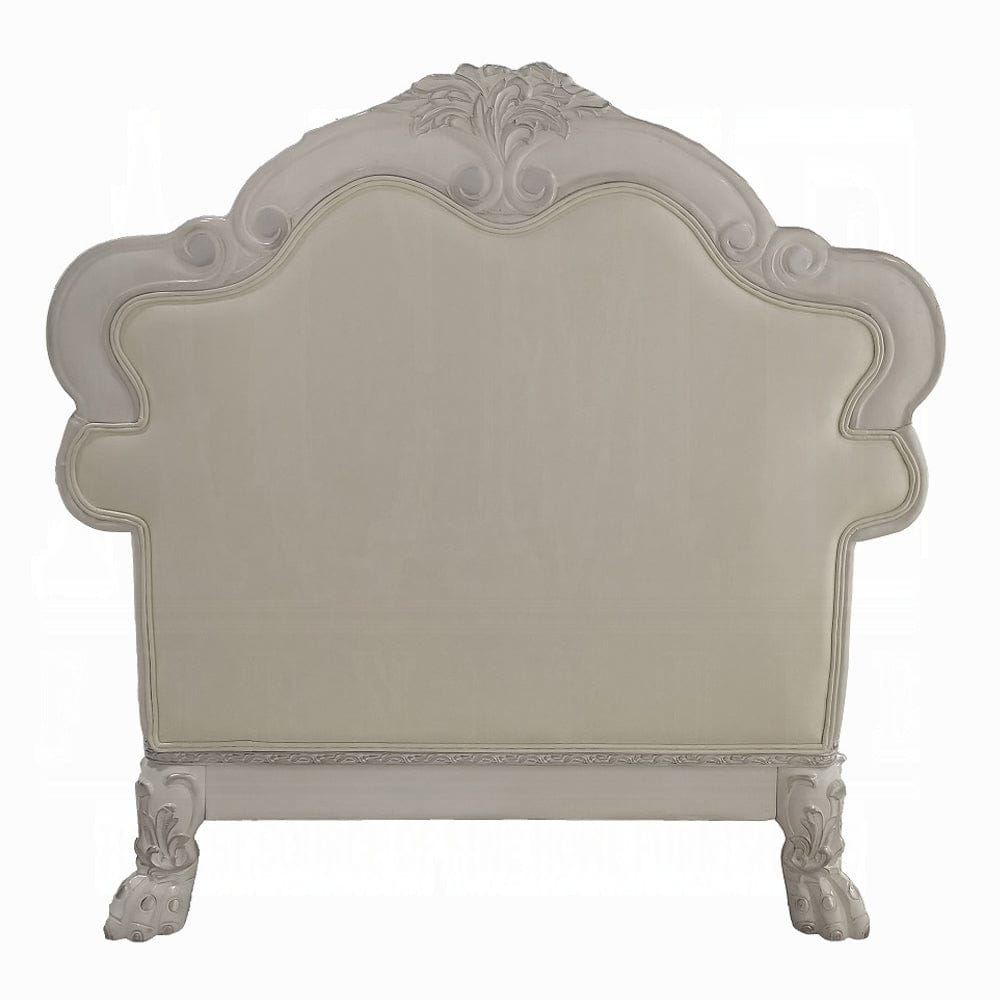 ACME Furniture - Dresden Chair w/2 Pillows - Synthetic Leather & Bone White - LV01690 view 4