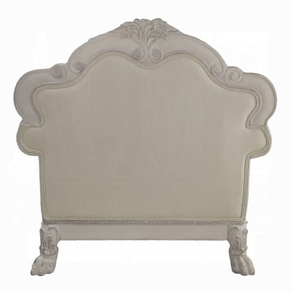 ACME Furniture - Dresden Chair w/2 Pillows - Synthetic Leather & Bone White - LV01690 view 4