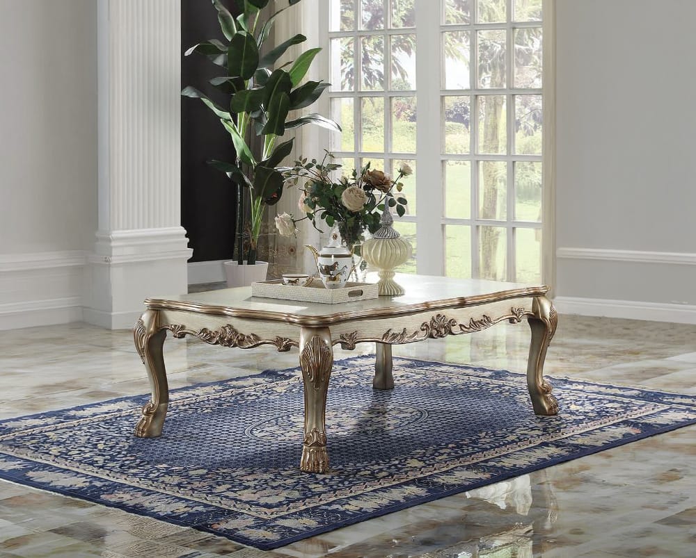 ACME Furniture - Dresden - Coffee Table - Gold Patina & Bone - 83160A view 1