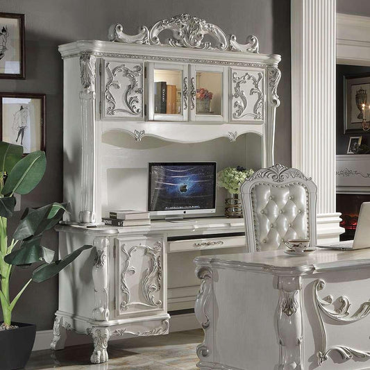 ACME Furniture - Dresden Computer Desk & Hutch - Bone White - OF01717 veiw 1