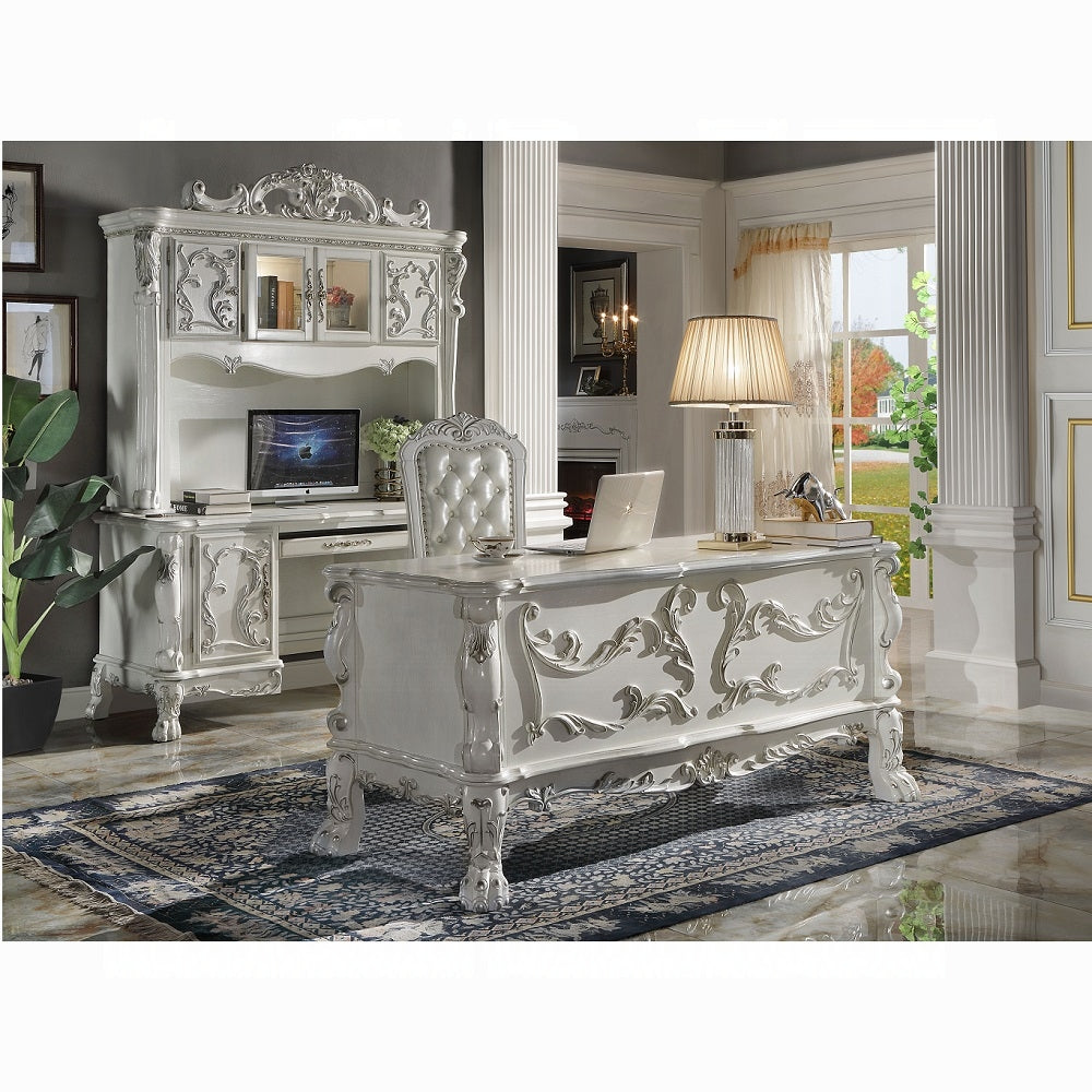 ACME Furniture - Dresden Computer Desk & Hutch - Bone White - OF01717 view 4