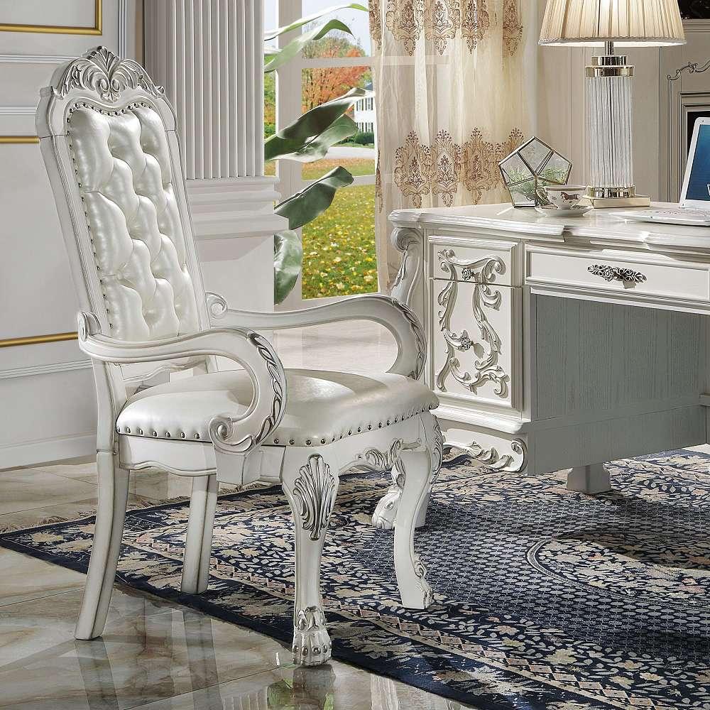 ACME Furniture - Dresden Executive Office Chair - Synthetic Leather & Bone White - OF01716 view 2