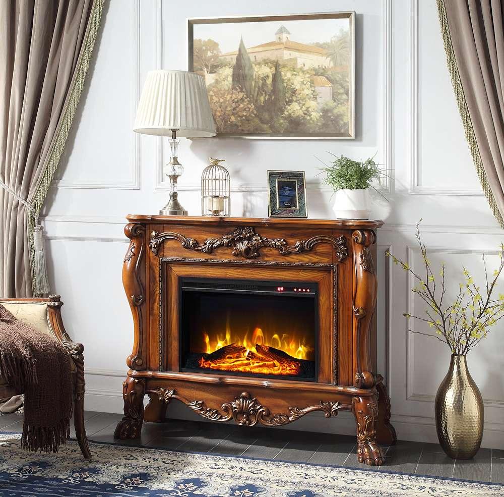 ACME Furniture - Dresden Fireplace - Cherry Oak - AC01309 veiw 1