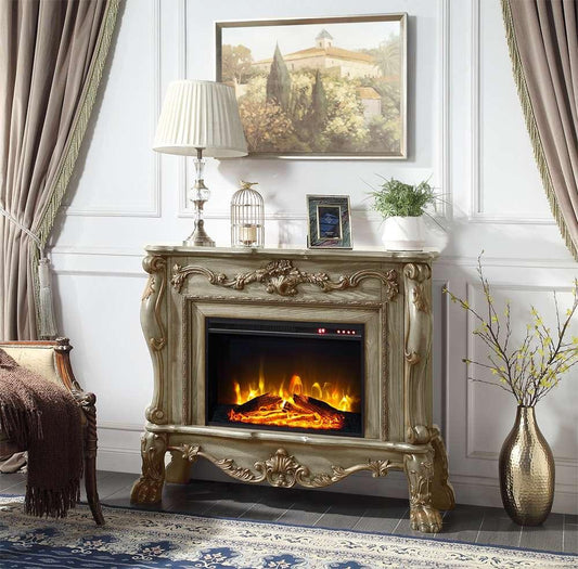 ACME Furniture - Dresden Fireplace - Gold Patina - AC01308 veiw 1