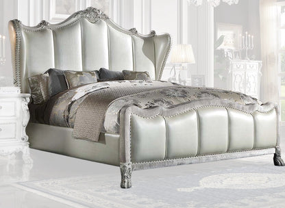 ACME Furniture - Dresden II Queen Bed - Synthetic Leather & Bone White - BD01674Q