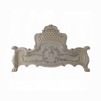ACME Furniture - Dresden Queen Bed - Synthetic Leather & Bone White - BD01682Q view 2