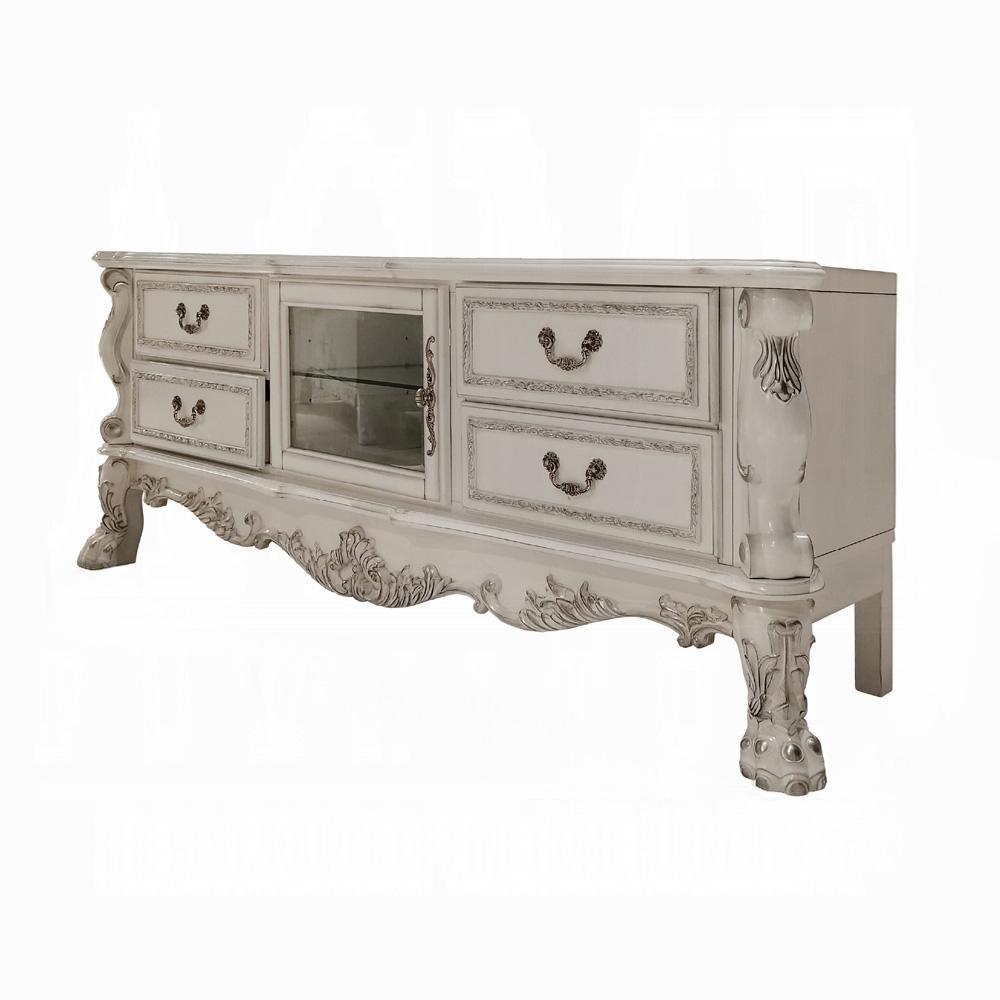 ACME Furniture - Dresden TV Stand - Bone White Finish - LV01714 veiw 1