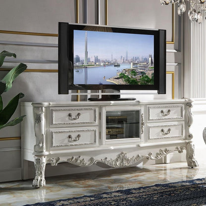 ACME Furniture - Dresden TV Stand - Bone White Finish - LV01714 veiw 3