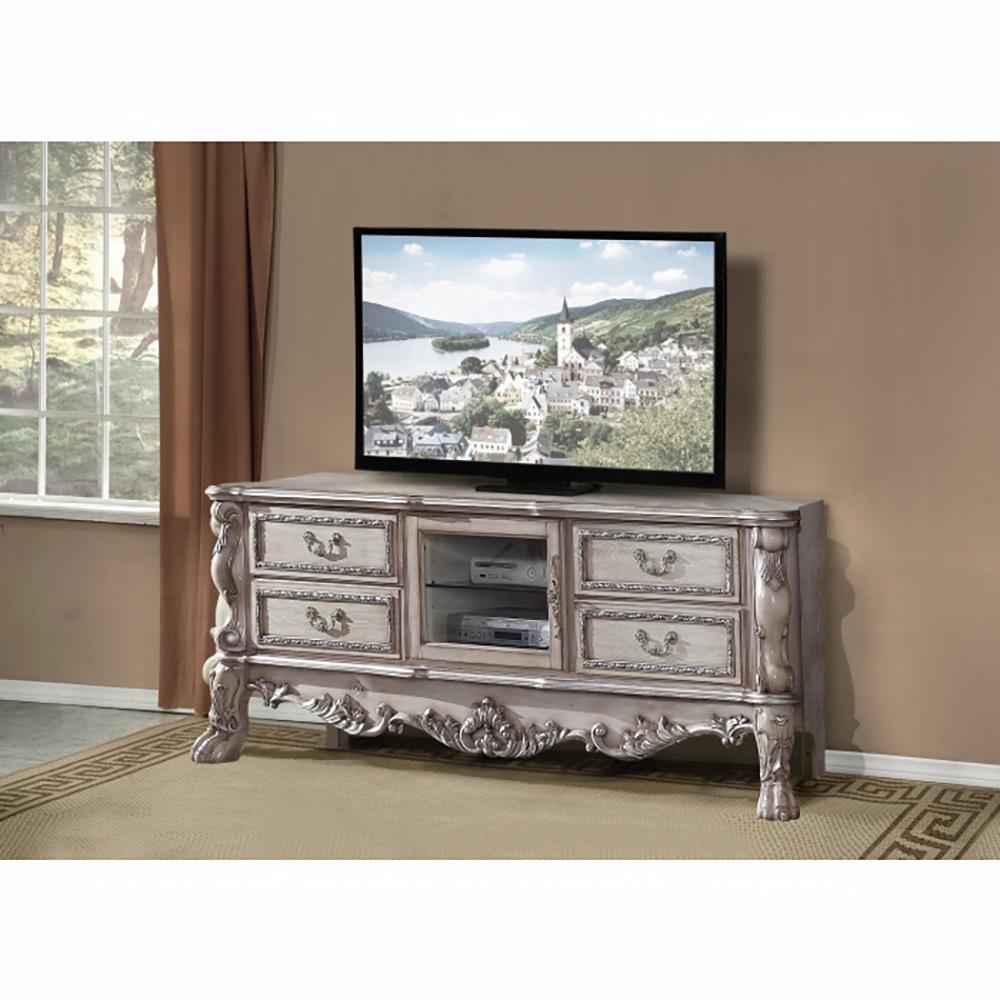 ACME Furniture - Dresden TV Stand - Vintage Bone White - 91473 veiw 1