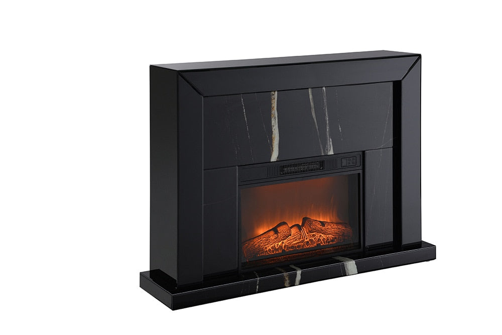 ACME Furniture - Drisana Fireplace - Black Mirrored Finish - AC03869 veiw 2