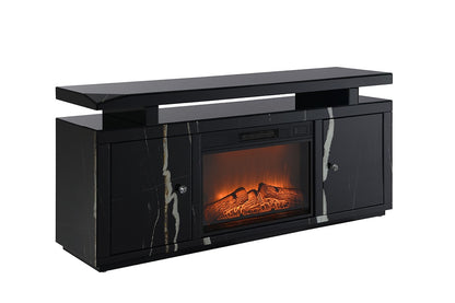 ACME Furniture - Drisana TV Stand w/Fireplace - Black Mirrored Finish - LV03868 veiw 2