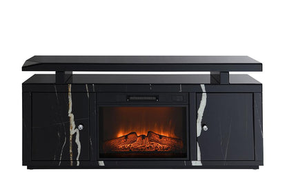 ACME Furniture - Drisana TV Stand w/Fireplace - Black Mirrored Finish - LV03868 veiw 3