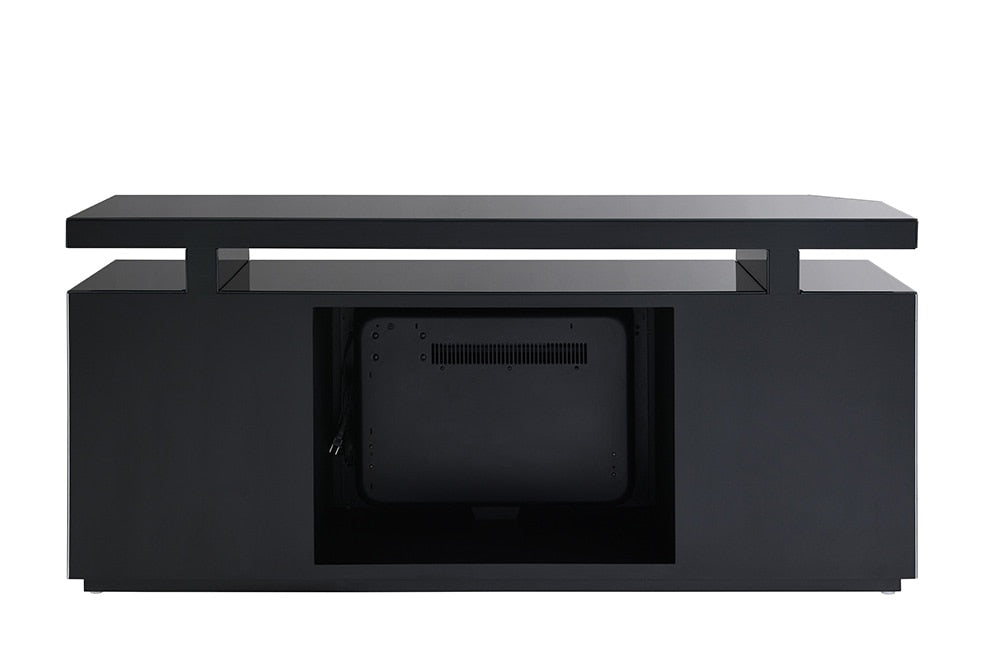 ACME Furniture - Drisana TV Stand w/Fireplace - Black Mirrored Finish - LV03868 veiw 5