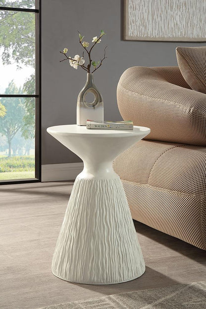 ACME Furniture - Duane Accent Table - Natural White Finish - AC03782 veiw 1