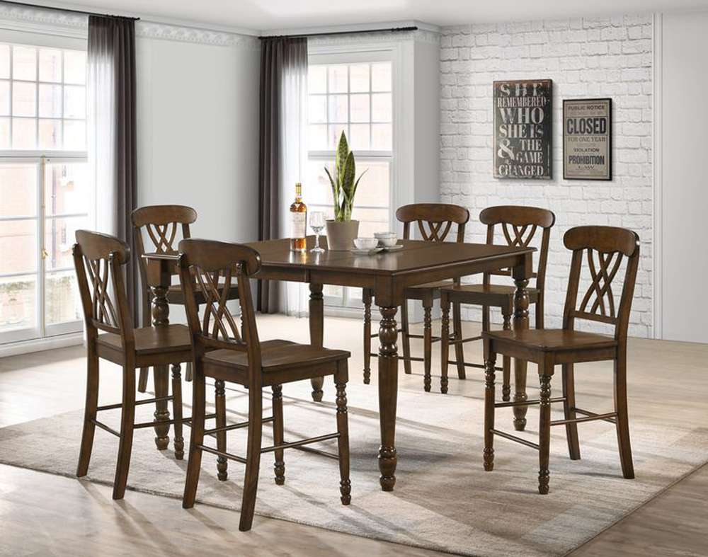 ACME Furniture - Dylan Counter Height Table - Walnut Finish - DN00622 veiw 4