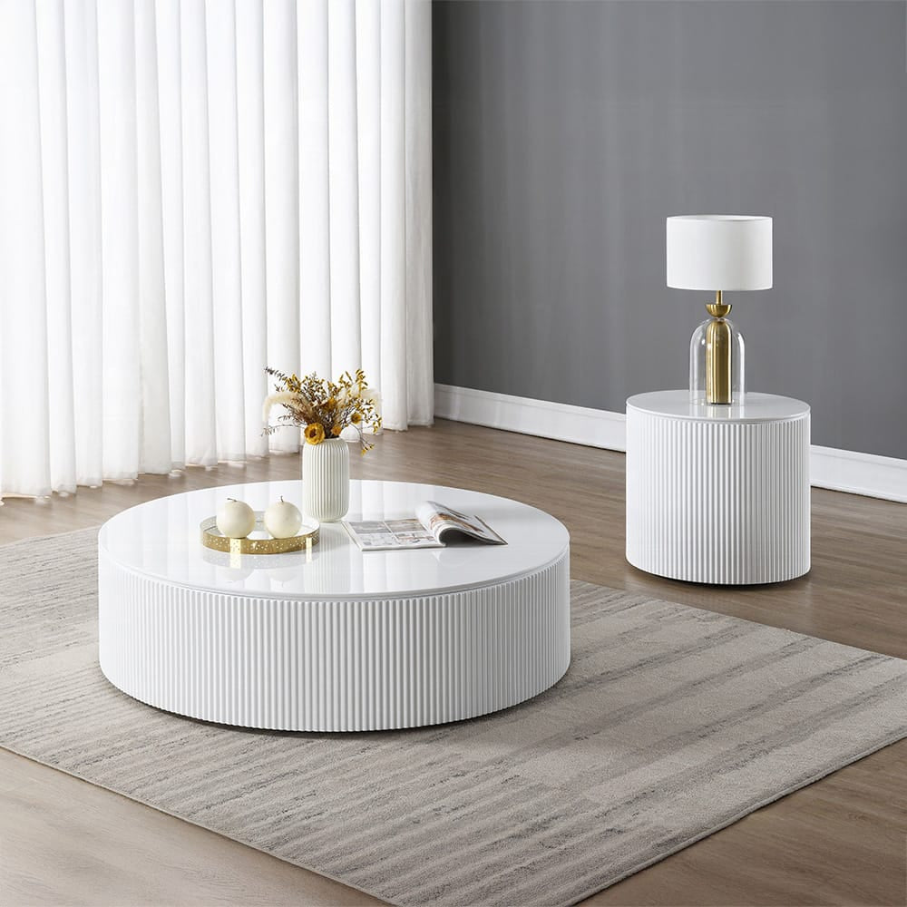 ACME Furniture - Dyllan - Coffee Table - White High Gloss  - LV03135 view 3