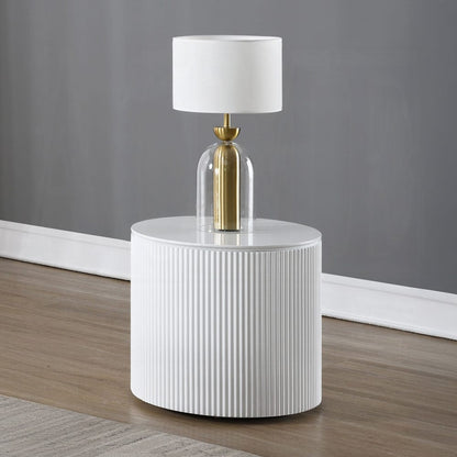 ACME Furniture - Dyllan - End Table - White High Gloss  - LV03136 view 2