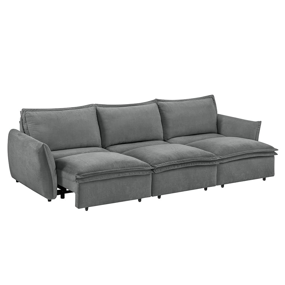 ACME Furniture - Eaden - Power Sofa w/Sleeper - Gray Chenille - LV03575 view 1